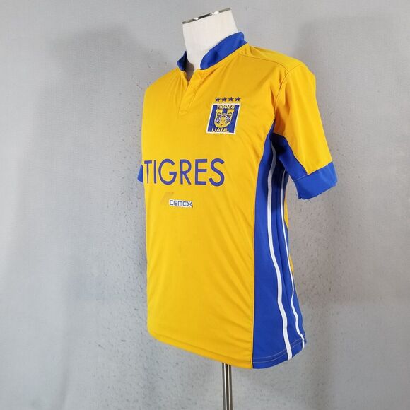Gool Tigres UANL Mexico soccer jersey men's small yellow Dri-Fit flawed - Picture 7 of 13